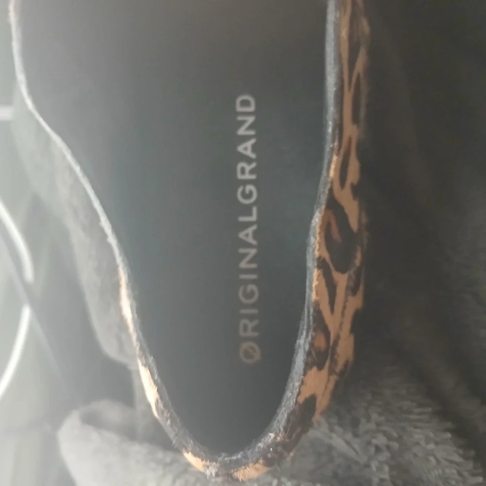 Cole Haan OriginalGrand Oxford 7B Leopard Calf Hair Wingtip Mob Wife‎ Indie